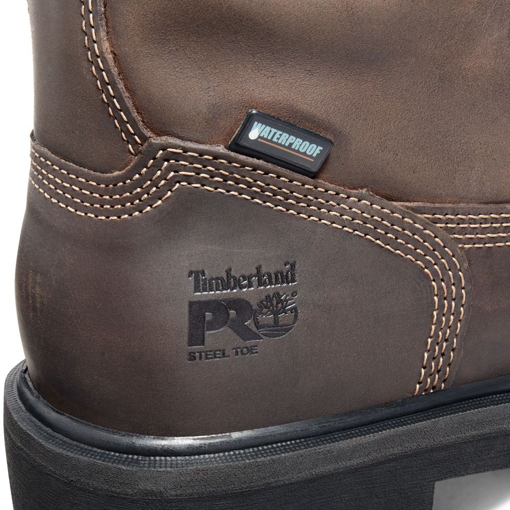 Timberland Mens Pro Boots Direct Attach 6\" Steel Toe - Brown - India KR5482039